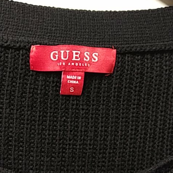 Guess black knit, lace-up sweater - Picture 4 of 4